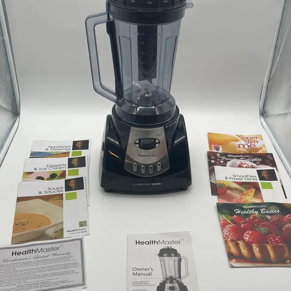 HealthMaster Living Well Montel Williams 1200W Blender Emulsifier YD-2088E with
